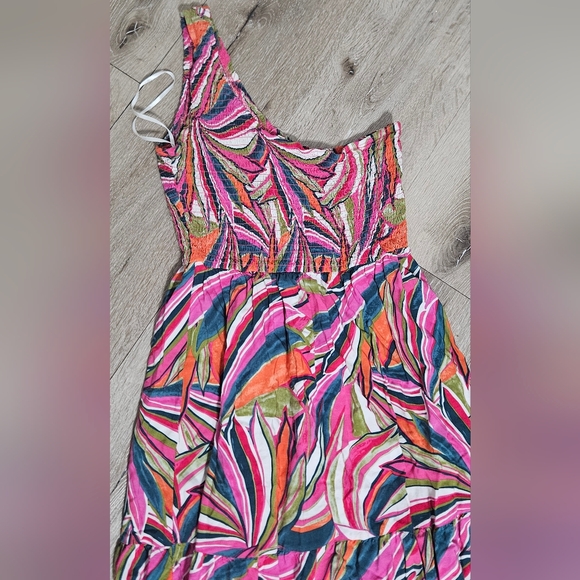 Abel the Label Anthropologie Kelissa One Shoulder Maxi Dress Size M - Picture 3 of 5